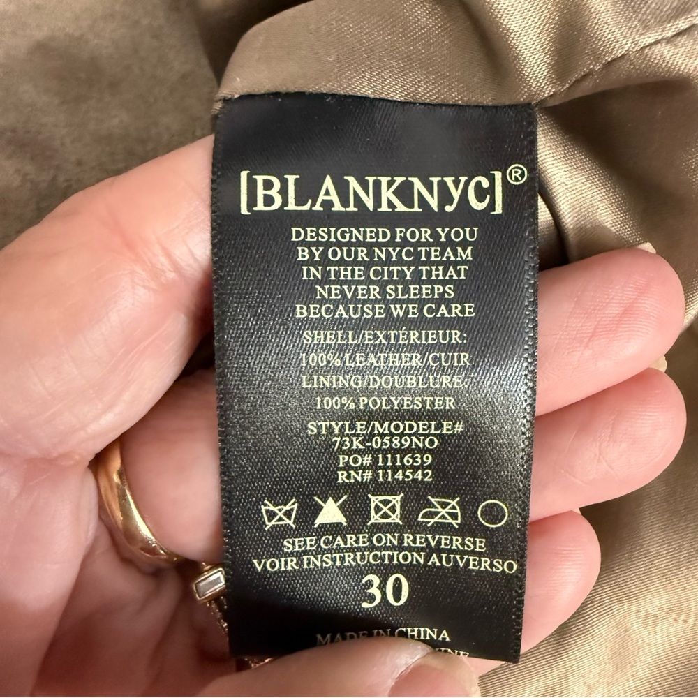 Blank NYC camel suede mini skirt size 30 - Picture 8 of 9